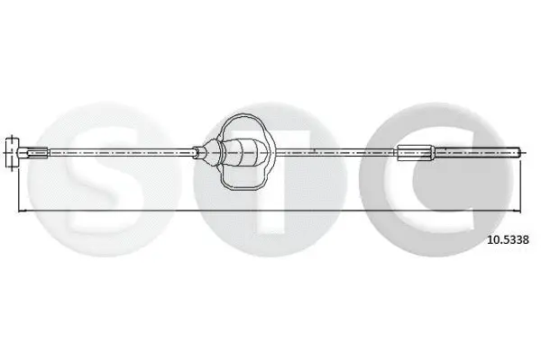 T481870 STC Тросик, cтояночный тормоз (фото 1)