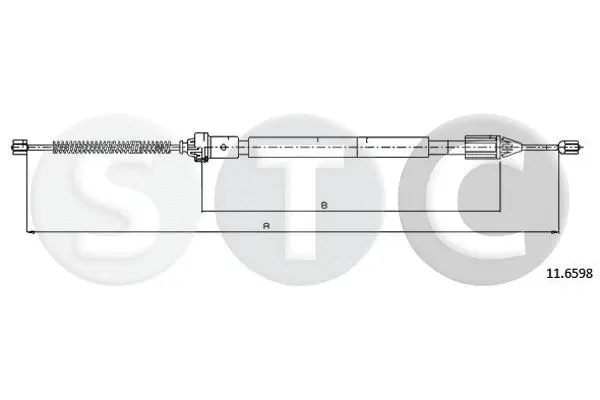 T483082 STC Тросик, cтояночный тормоз (фото 1)