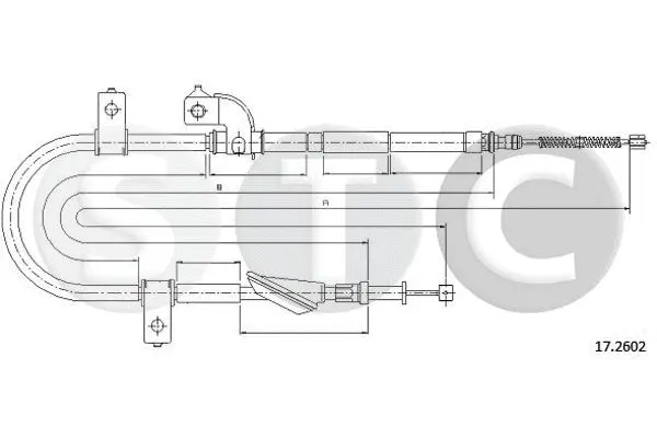 T483300 STC Тросик, cтояночный тормоз (фото 1)