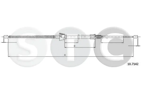 T483776 STC Тросик, cтояночный тормоз (фото 1)