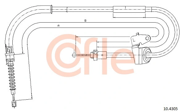 10.4305 COFLE Тросик, cтояночный тормоз (фото 1)