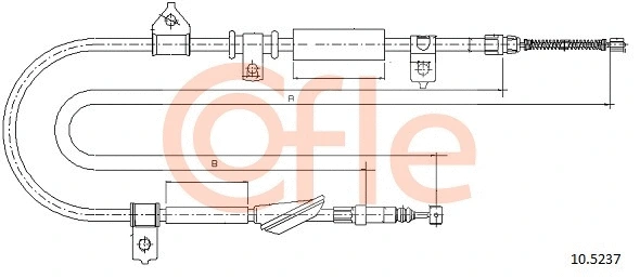 10.5237 COFLE Тросик, cтояночный тормоз (фото 1)
