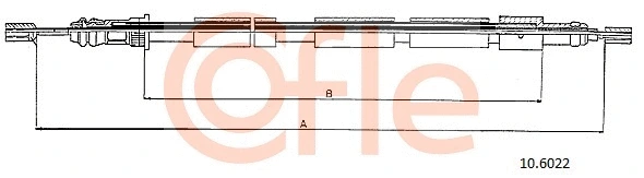 10.6022 COFLE Тросик, cтояночный тормоз (фото 1)