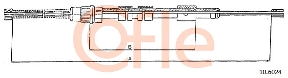10.6024 COFLE Тросик, cтояночный тормоз (фото 1)