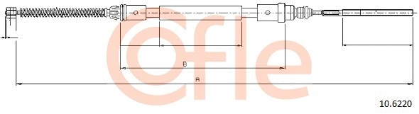 10.6220 COFLE Тросик, cтояночный тормоз (фото 1)