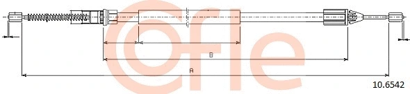 10.6542 COFLE Тросик, cтояночный тормоз (фото 1)