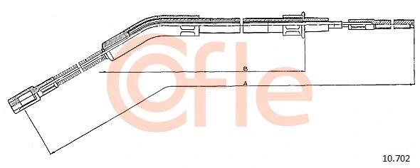 10.702 COFLE Тросик, cтояночный тормоз (фото 1)