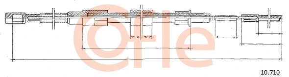10.710 COFLE Тросик, cтояночный тормоз (фото 1)