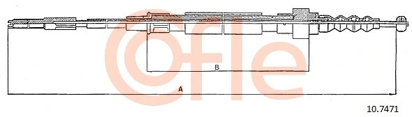 10.7471 COFLE Тросик, cтояночный тормоз (фото 1)