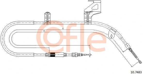 10.7483 COFLE Тросик, cтояночный тормоз (фото 1)