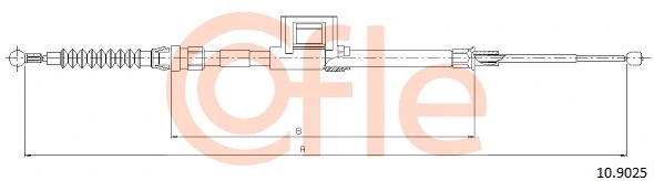 10.9025 COFLE Тросик, cтояночный тормоз (фото 1)