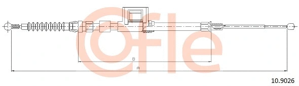 10.9026 COFLE Тросик, cтояночный тормоз (фото 1)