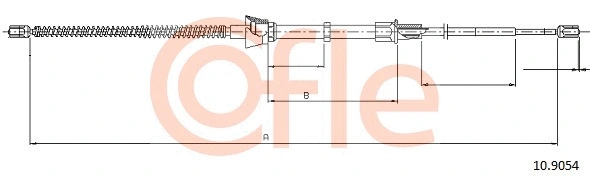 10.9054 COFLE Тросик, cтояночный тормоз (фото 1)