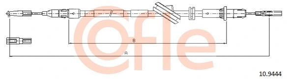 10.9444 COFLE Тросик, cтояночный тормоз (фото 1)