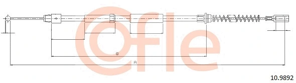 10.9892 COFLE Тросик, cтояночный тормоз (фото 1)