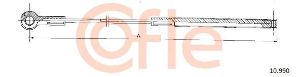 10.990 COFLE Тросик, cтояночный тормоз (фото 1)