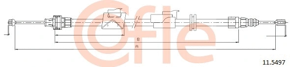 11.5497 COFLE Тросик, cтояночный тормоз (фото 1)