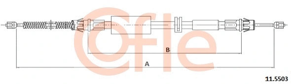 11.5503 COFLE Тросик, cтояночный тормоз (фото 1)