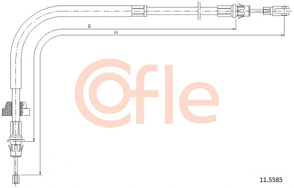 11.5585 COFLE Тросик, cтояночный тормоз (фото 1)