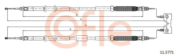 11.5771 COFLE Тросик, cтояночный тормоз (фото 1)
