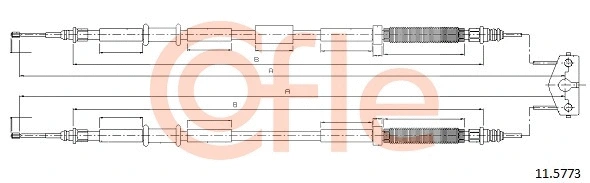 11.5773 COFLE Тросик, cтояночный тормоз (фото 1)