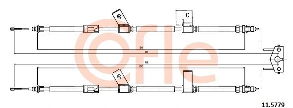 11.5779 COFLE Тросик, cтояночный тормоз (фото 1)