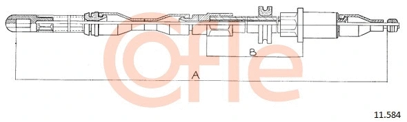 11.584 COFLE Тросик, cтояночный тормоз (фото 1)