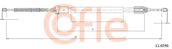 11.6596 COFLE Тросик, cтояночный тормоз (фото 1)
