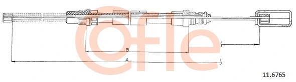 11.6765 COFLE Тросик, cтояночный тормоз (фото 1)