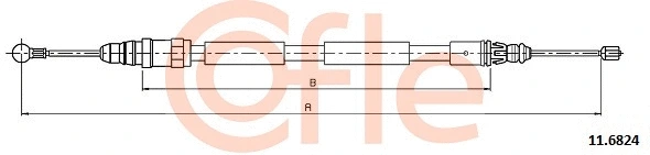 11.6824 COFLE Тросик, cтояночный тормоз (фото 1)