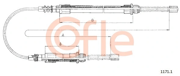 1171.1 COFLE Тросик, cтояночный тормоз (фото 1)