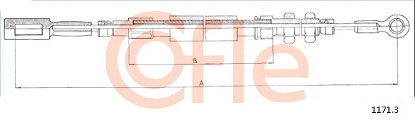 1171.3 COFLE Тросик, cтояночный тормоз (фото 1)