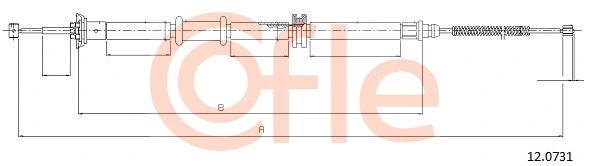 12.0731 COFLE Тросик, cтояночный тормоз (фото 1)