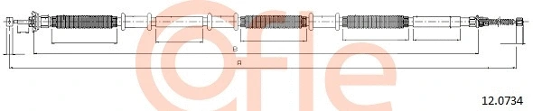 12.0734 COFLE Тросик, cтояночный тормоз (фото 1)