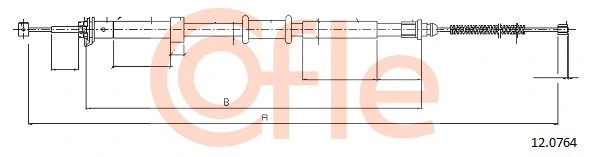 12.0764 COFLE Тросик, cтояночный тормоз (фото 1)