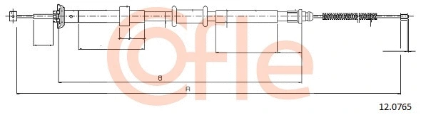 12.0765 COFLE Тросик, cтояночный тормоз (фото 1)