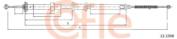 12.1506 COFLE Тросик, cтояночный тормоз (фото 1)