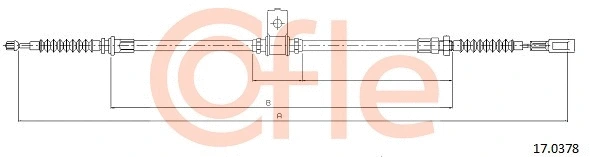 17.0378 COFLE Тросик, cтояночный тормоз (фото 1)