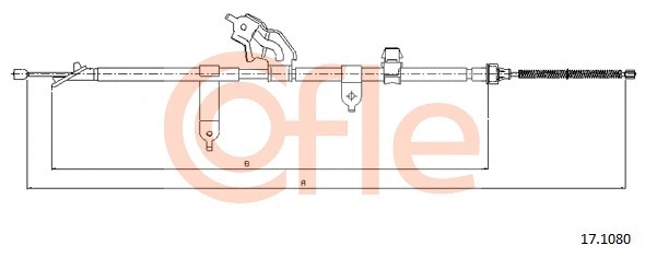 17.1080 COFLE Тросик, cтояночный тормоз (фото 1)