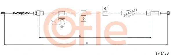 17.1439 COFLE Тросик, cтояночный тормоз (фото 1)