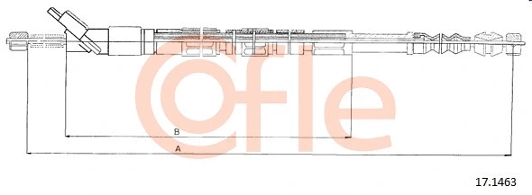 17.1463 COFLE Тросик, cтояночный тормоз (фото 1)