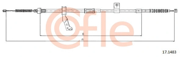17.1483 COFLE Тросик, cтояночный тормоз (фото 1)