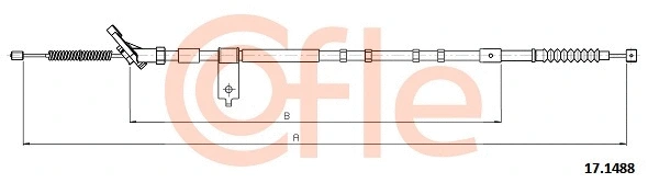 17.1488 COFLE Тросик, cтояночный тормоз (фото 1)