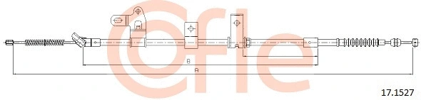 17.1527 COFLE Тросик, cтояночный тормоз (фото 1)