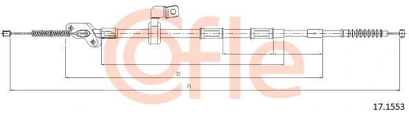 17.1553 COFLE Тросик, cтояночный тормоз (фото 1)