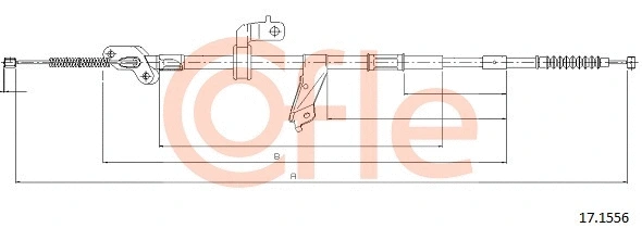17.1556 COFLE Тросик, cтояночный тормоз (фото 1)
