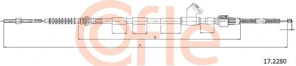 17.2280 COFLE Тросик, cтояночный тормоз (фото 1)