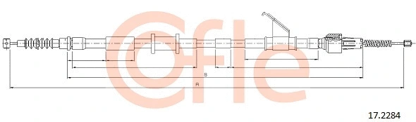 17.2284 COFLE Тросик, cтояночный тормоз (фото 1)