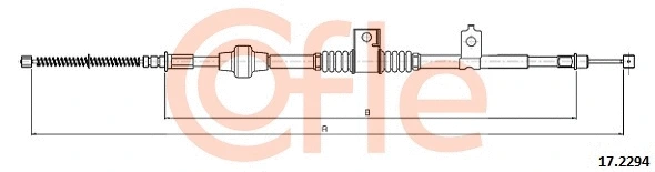 17.2294 COFLE Тросик, cтояночный тормоз (фото 1)