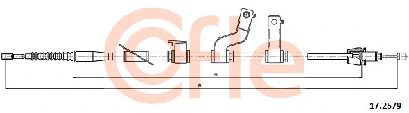 17.2579 COFLE Тросик, cтояночный тормоз (фото 1)